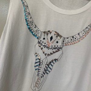 Express buffalo / longhorn / bull skull tank